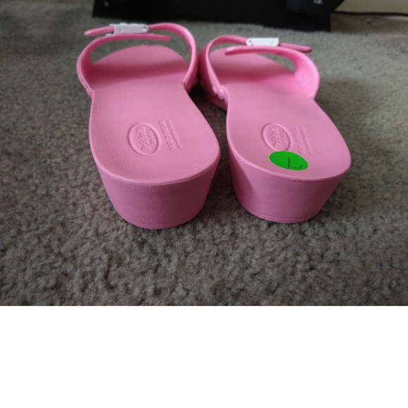 PINK DR SCHOLL'S SLIDES - VERY CUTE - SIZE 7 - Picture 4 of 4